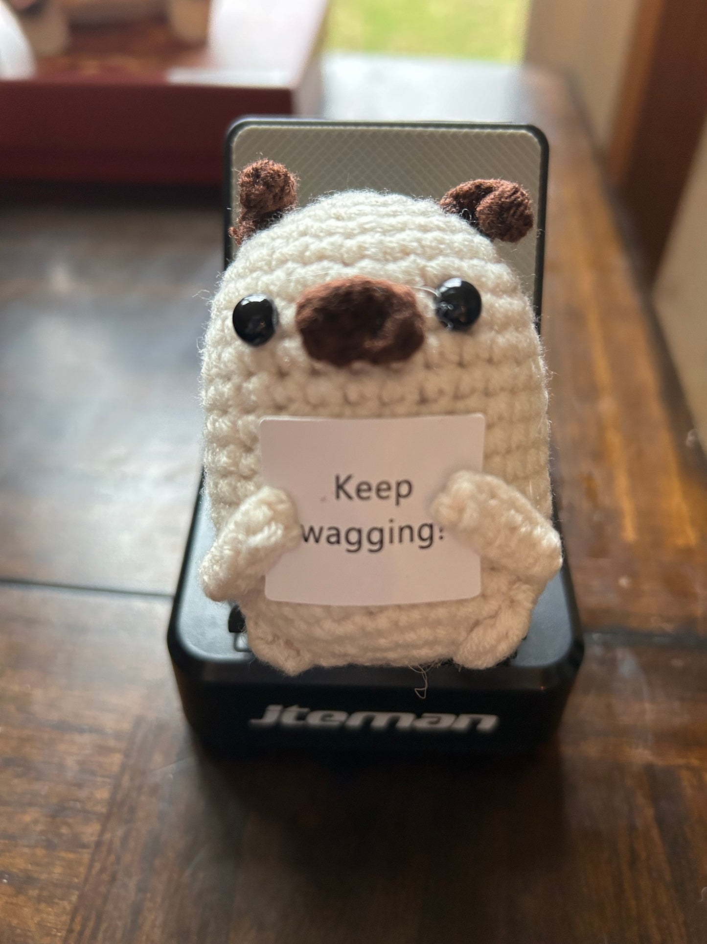 Keep Waggin- Positive Pug