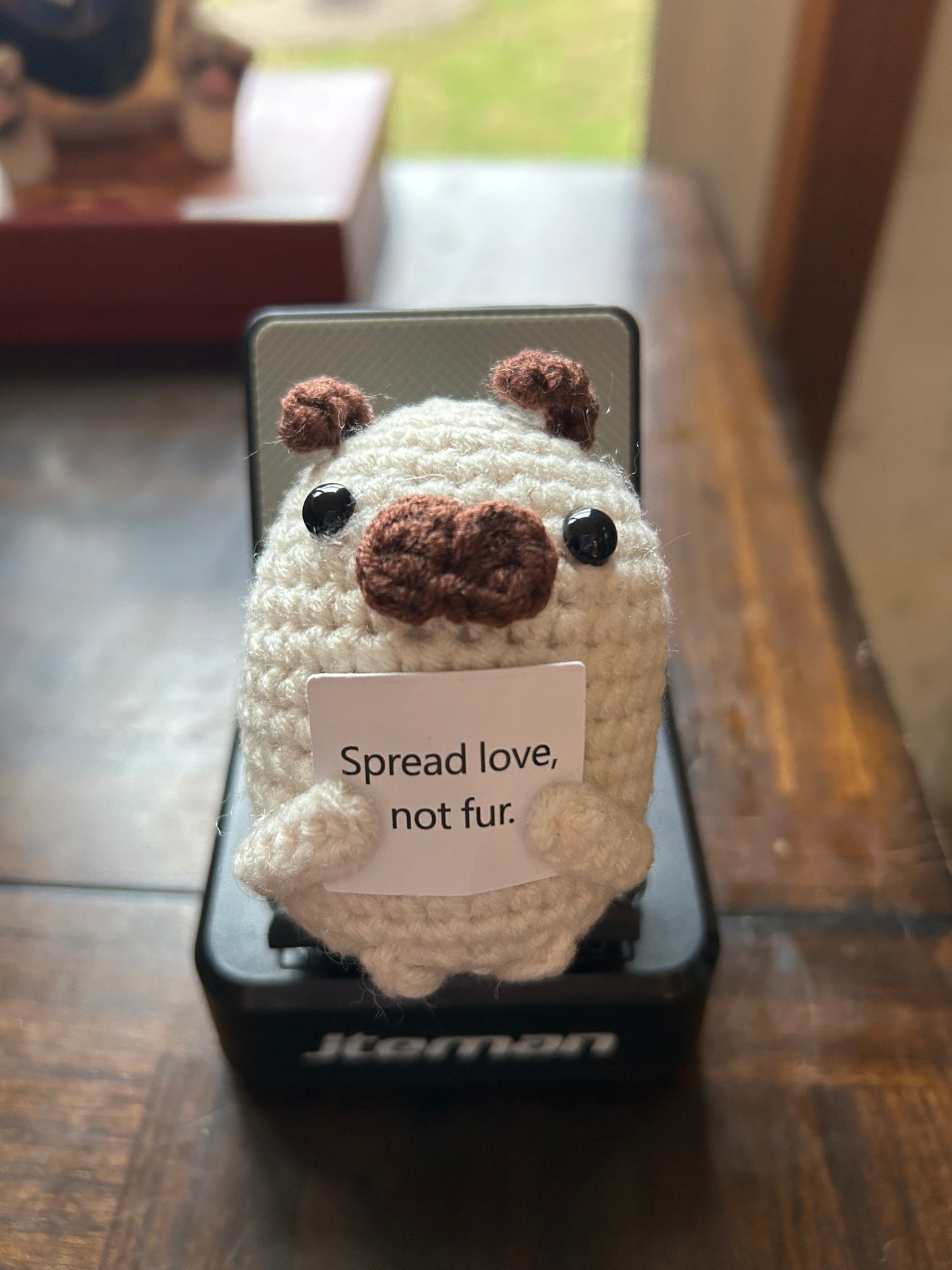 Spread Love Not Fur- Positive Pug